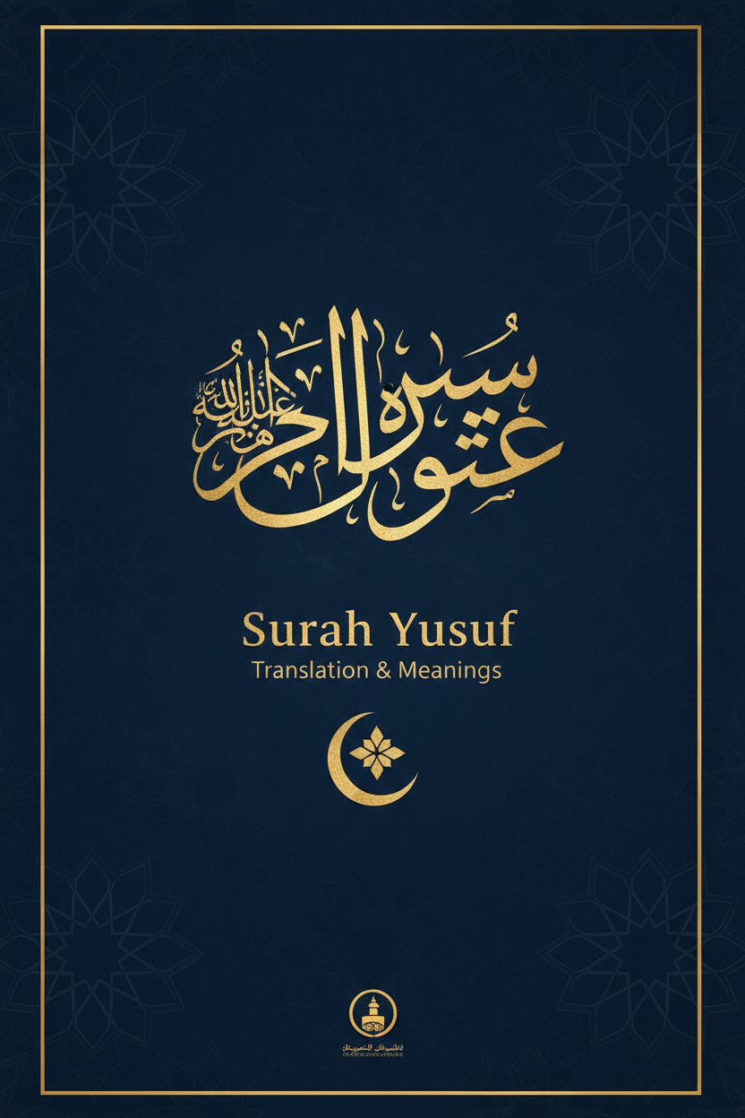 Translation and Meanings of Surah Yusuf - Islamic Ebook Cover