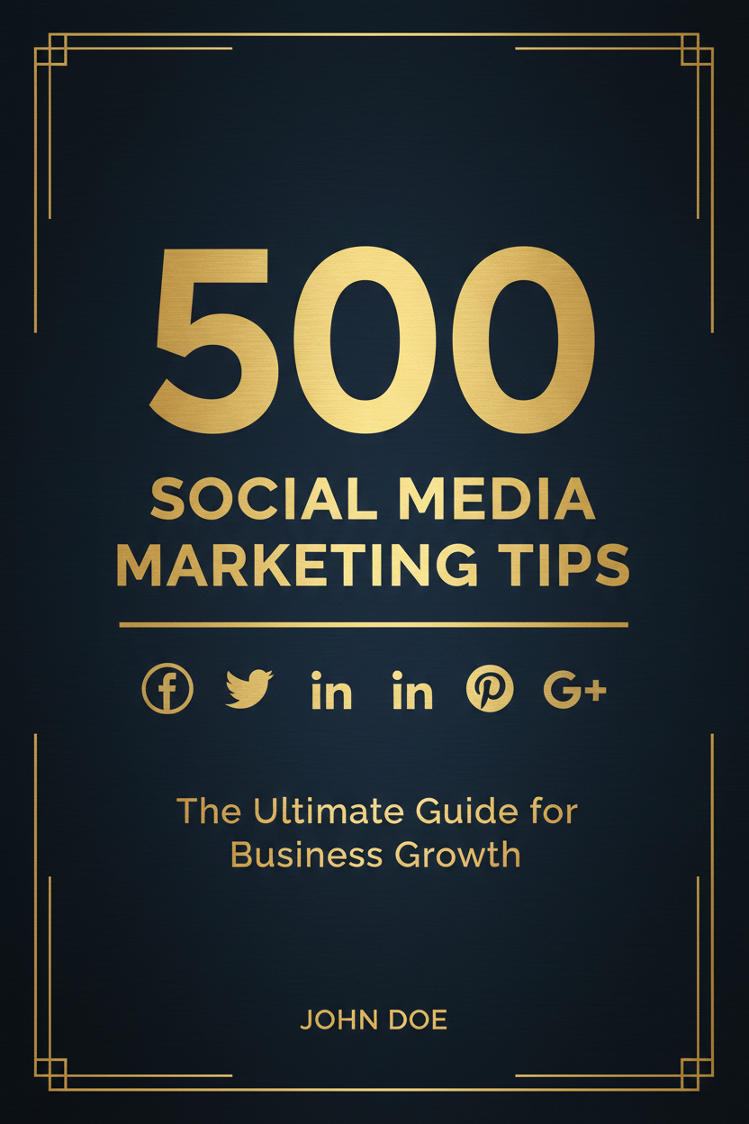 500 Social Media Marketing Tips Ebook Cover
