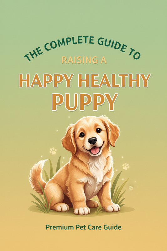 The Complete Guide to Raising a Happy Healthy Puppy - Ebook Cover